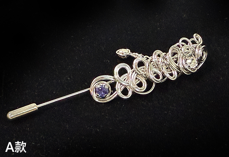 纍花絲瑬金系列-繁花典雅胸針